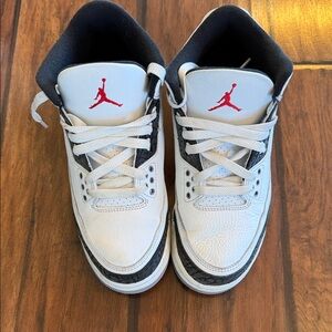 Air Jordan 3 Sneakers White and Black